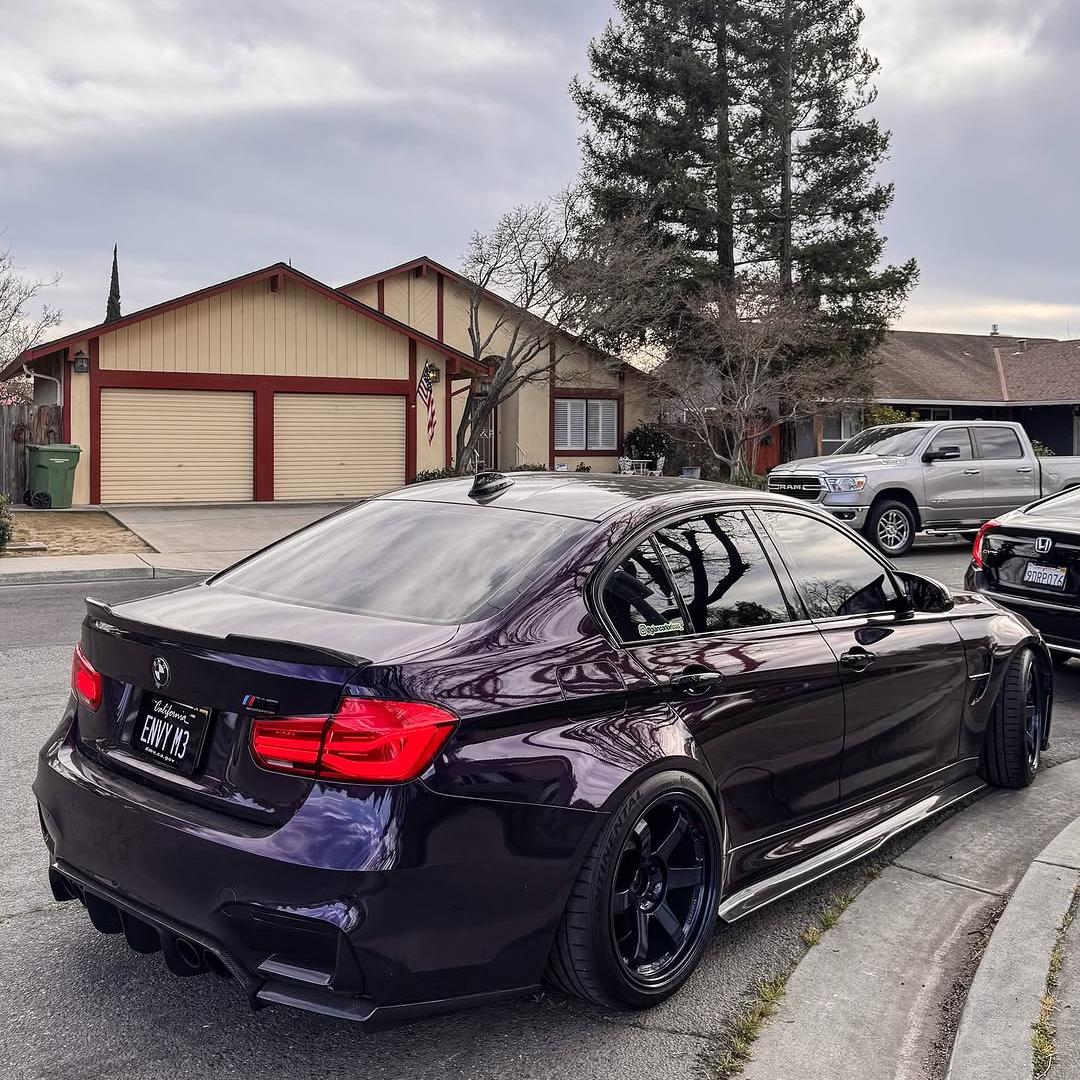 Gloss Metallic Ghost Midnight Purple Car Vinyl Wrap PET review giancarlorioss_ 03