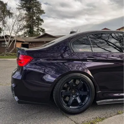 Gloss Metallic Ghost Midnight Purple Car Vinyl Wrap PET review giancarlorioss_ 03