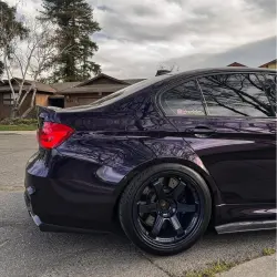 Gloss Metallic Ghost Midnight Purple Car Vinyl Wrap PET review giancarlorioss_ 03