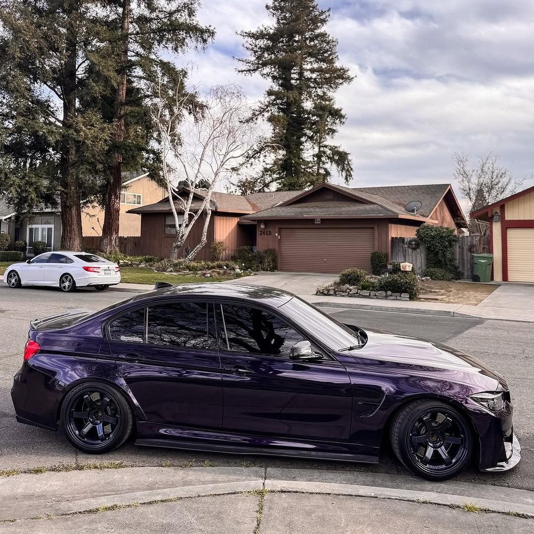 Gloss Metallic Ghost Midnight Purple Car Vinyl Wrap PET review giancarlorioss_ 04