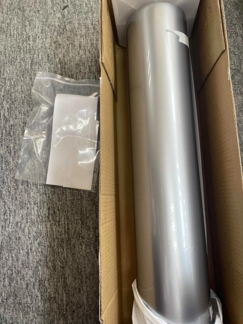 Gloss Metallic GT Silver Car Vinyl Wrap PET reviewed by