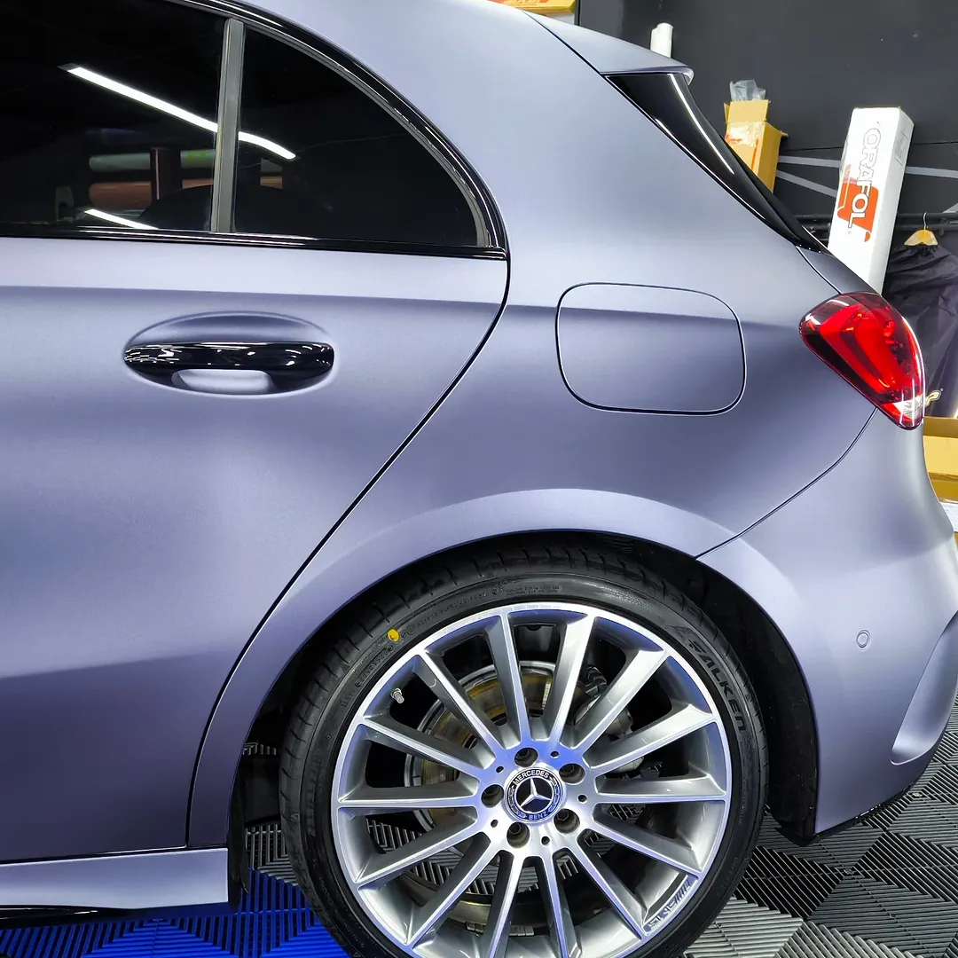 Matte Satin Racing Blue Car Vinyl Wrap PET review ncwrap 00