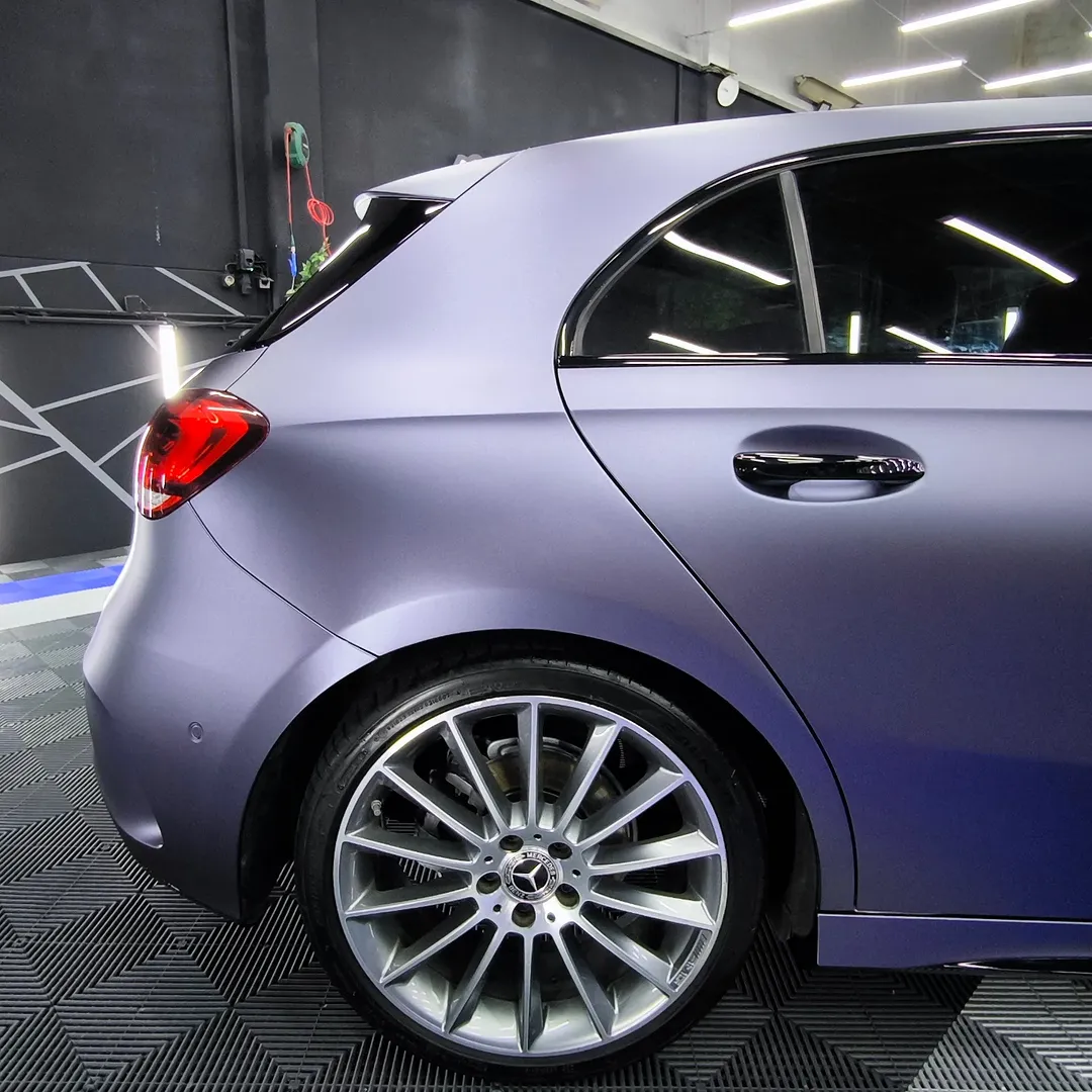 Matte Satin Racing Blue Car Vinyl Wrap PET review ncwrap 02