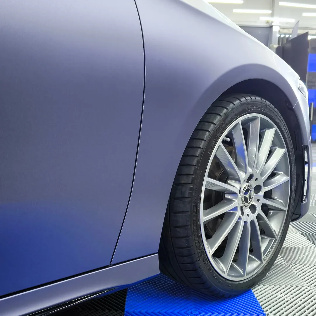 Matte Satin Racing Blue Car Vinyl Wrap PET review ncwrap 01