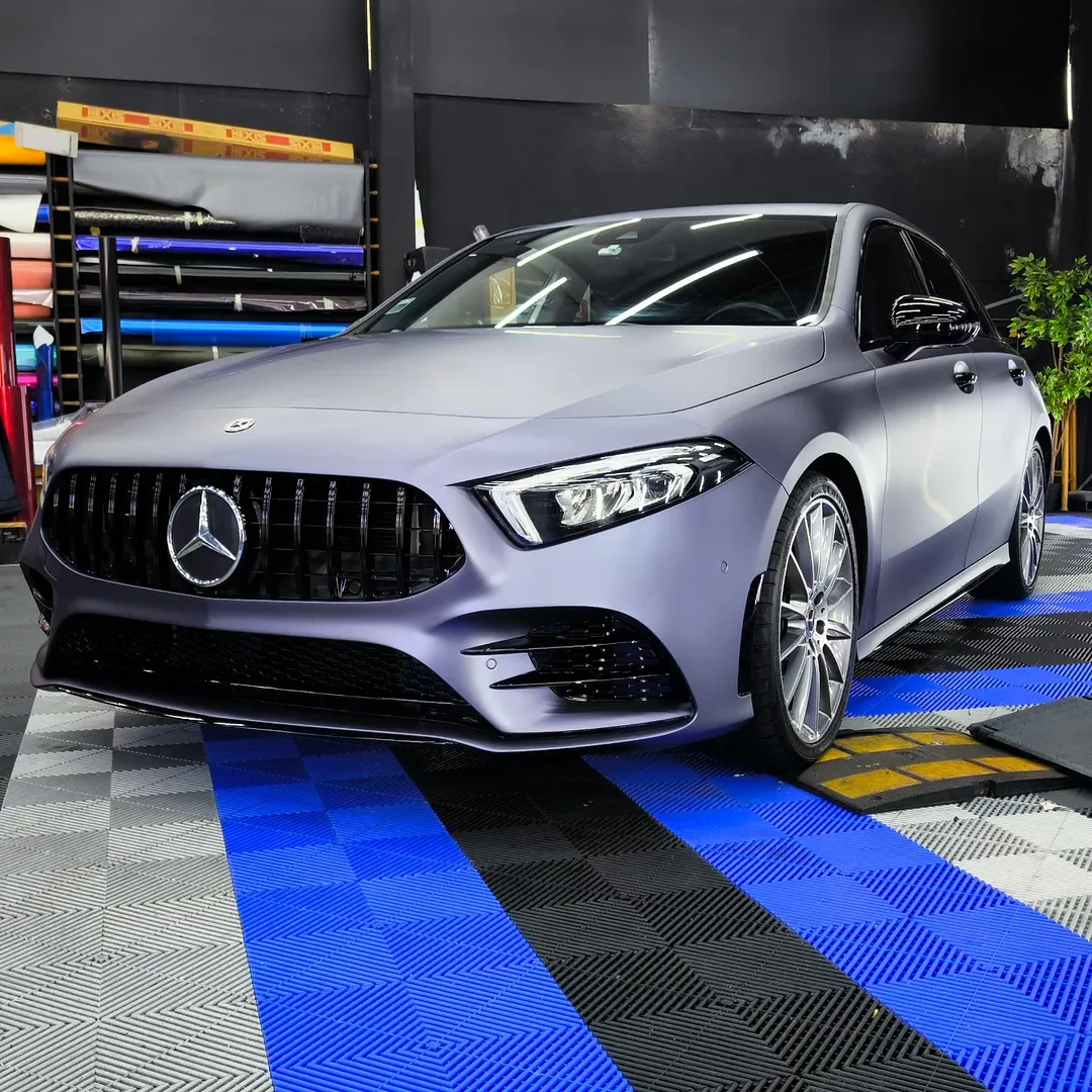 Matte Satin Racing Blue Car Vinyl Wrap PET review ncwrap 03