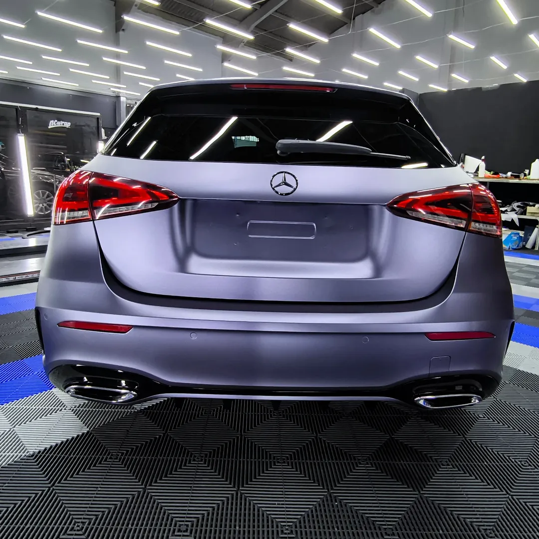 Matte Satin Racing Blue Car Vinyl Wrap PET review ncwrap 04