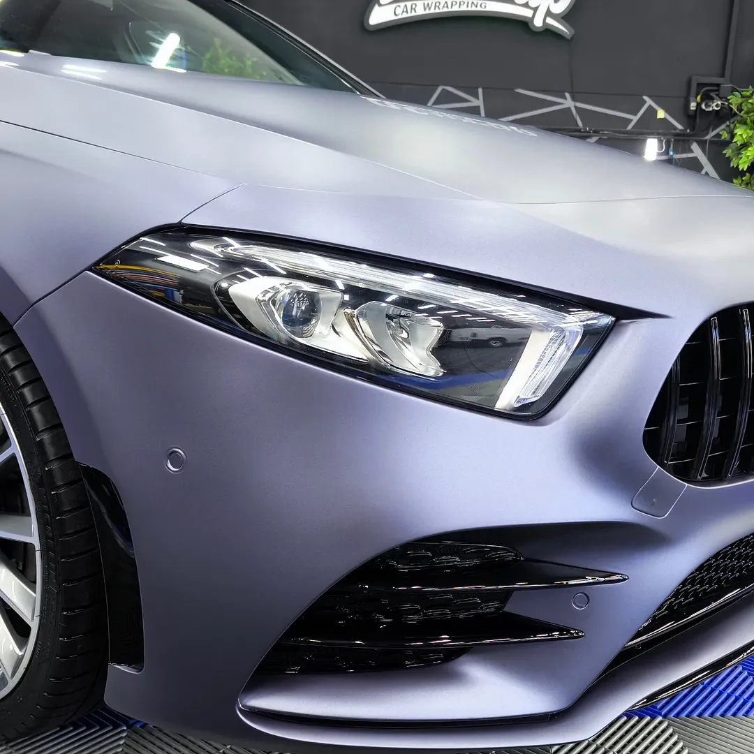 Matte Satin Racing Blue Car Vinyl Wrap PET review ncwrap 05