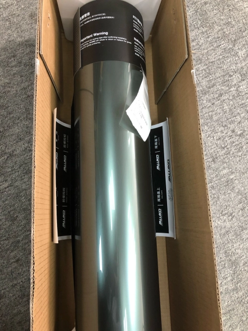 Gloss Metallic Liquid Alpine Green Car Vinyl Wrap PET review 