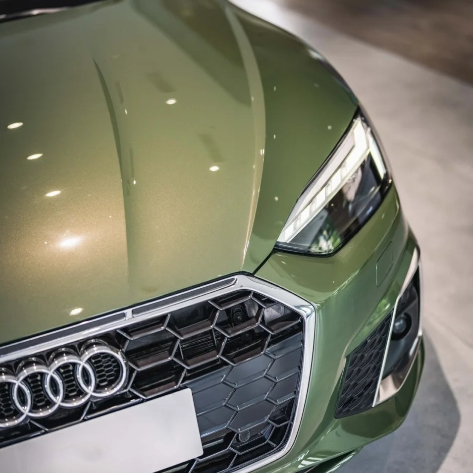 Gloss Metallic Olive Green Car Vinyl Wrap PET review Olive 01
