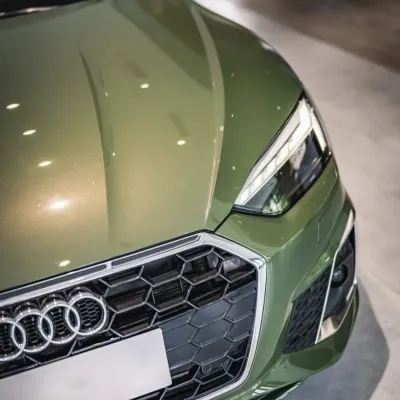 Gloss Metallic Olive Green Car Vinyl Wrap PET review Olive 01