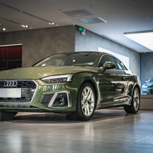 Gloss Metallic Olive Green Car Vinyl Wrap PET review 