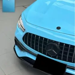 Gloss Light Sky Blue Car Vinyl Wrap review Vehicle 02