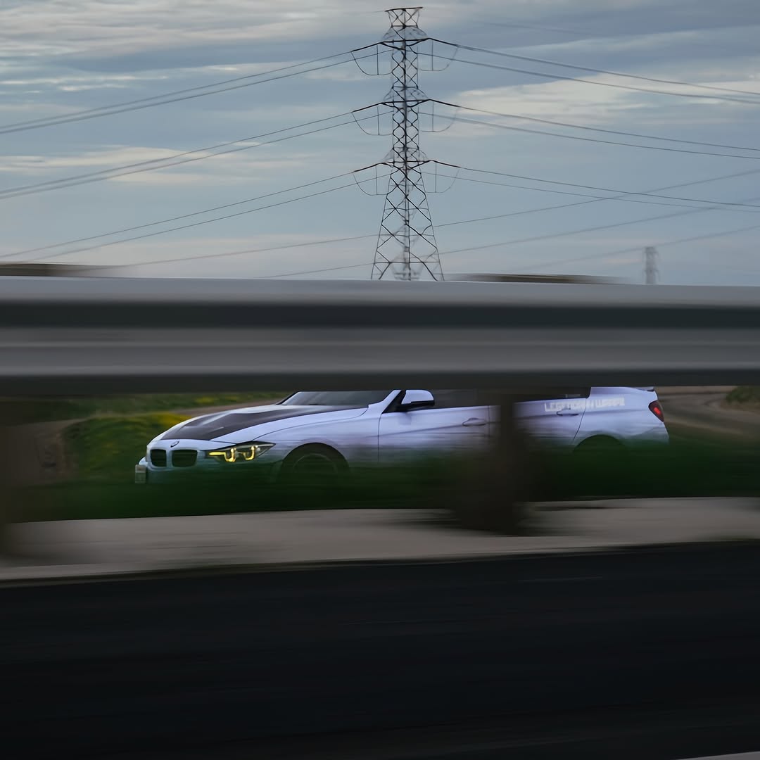 Gloss Macaron Baby Blue Car Vinyl Wrap PET review tonedowned_340i 02