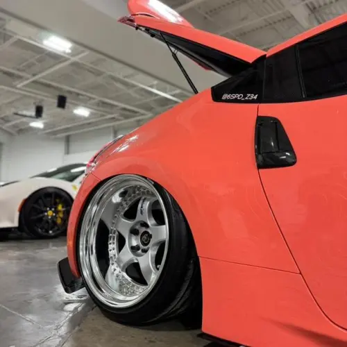 Gloss Coral Orange Car Vinyl Wrap PET review 