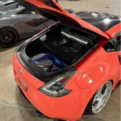 Gloss Coral Orange Car Vinyl Wrap PET review SPD 05