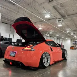 Gloss Coral Orange Car Vinyl Wrap PET review SPD 03