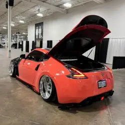 Gloss Coral Orange Car Vinyl Wrap PET review SPD 04