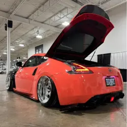 Gloss Coral Orange Car Vinyl Wrap PET review SPD 06