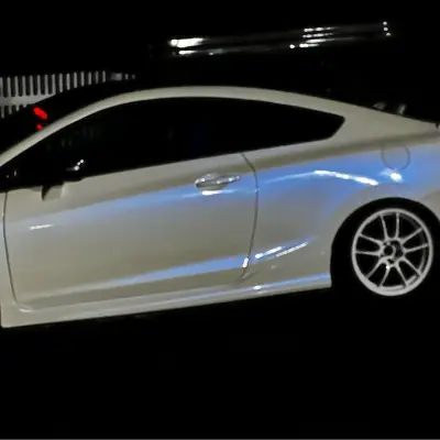 Gloss Metallic Chameleon Blue White Car Vinyl Wrap review Chameleon 00