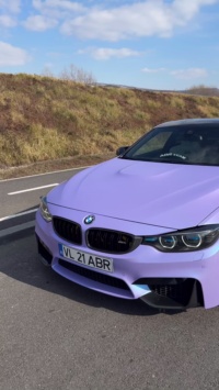 Matte Metallic Satin Chameleon Glacial Frost Purple Car Vinyl Wrap review spark