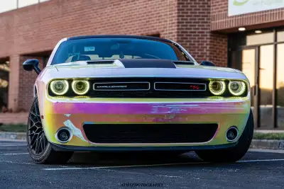 Gloss Rainbow Chrome Holographic Pink Car Vinyl Wrap review silent_s_rt 01