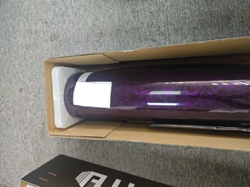 Gloss Purple Forged Carbon Fiber Car Vinyl Wrap PET  reviewed by