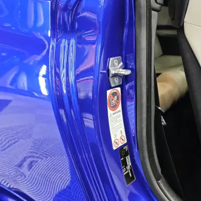Gloss Metallic Ocean Deep Blue Car Vinyl Wrap PET review ncw 00