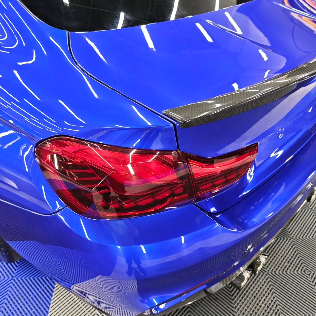 Gloss Metallic Ocean Deep Blue Car Vinyl Wrap PET review ncw 04