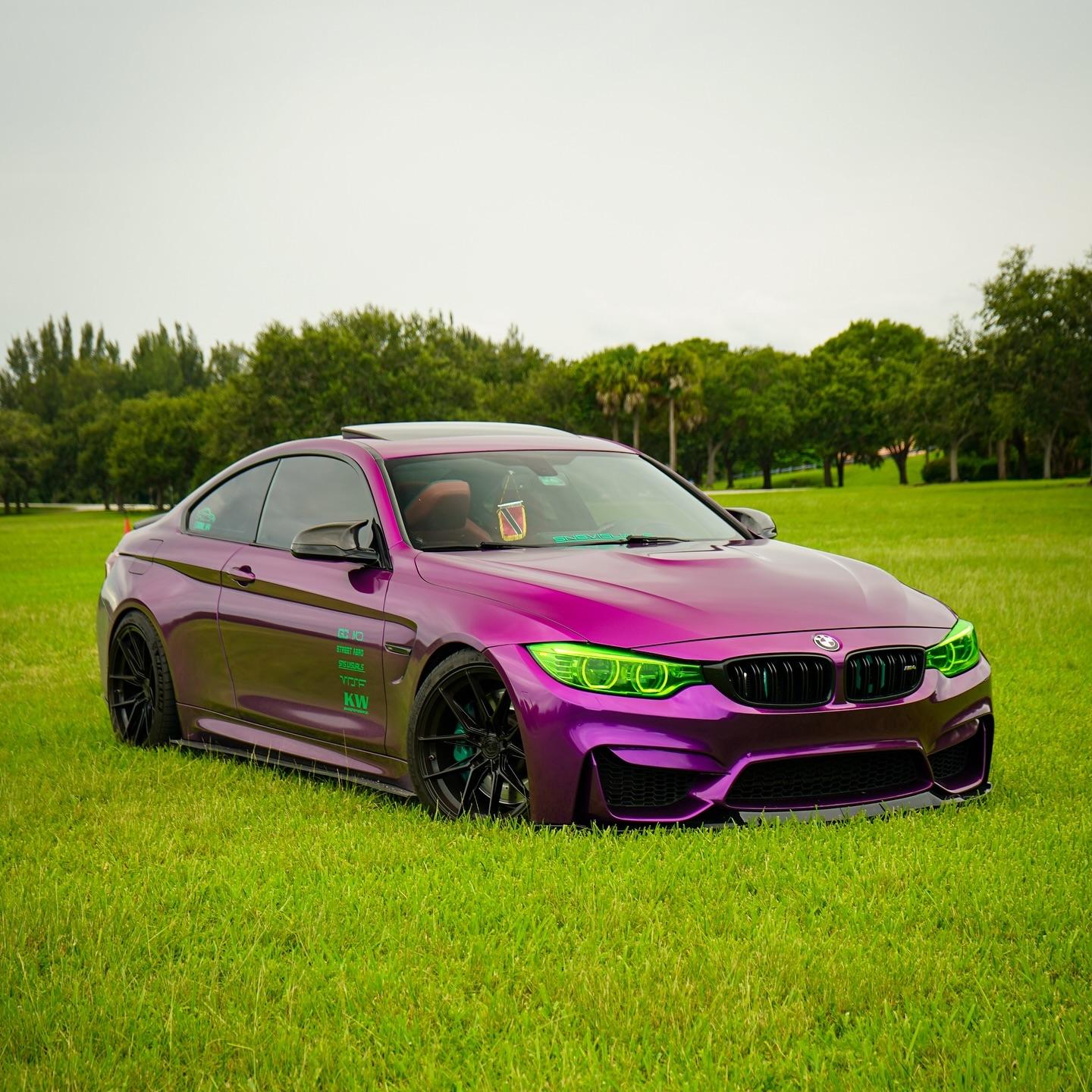 Gloss Metallic Grape Purple Car Vinyl Wrap PET review Yves Parris🇺🇸🇹🇹 01