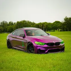 Gloss Metallic Grape Purple Car Vinyl Wrap PET review Yves Parris🇺🇸🇹🇹 02