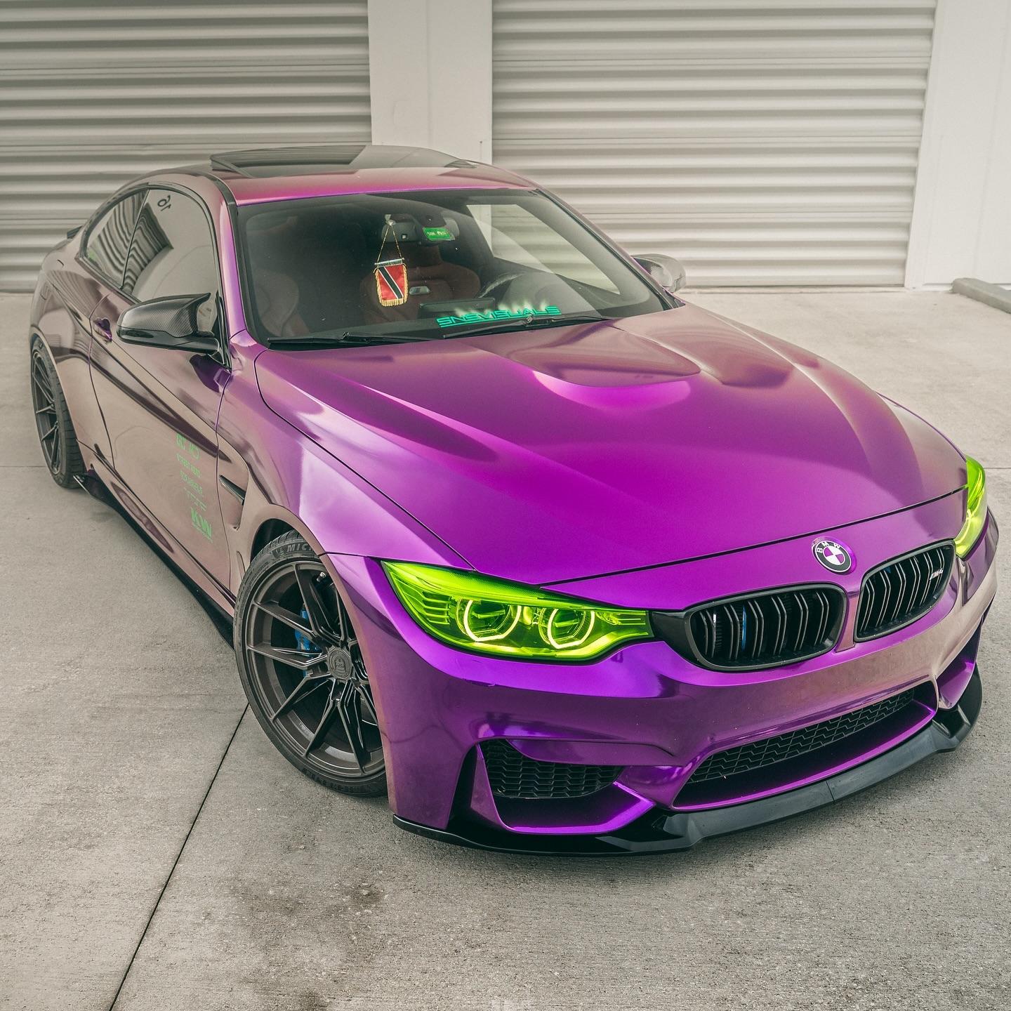 Gloss Metallic Grape Purple Car Vinyl Wrap PET review Yves Parris🇺🇸🇹🇹 03