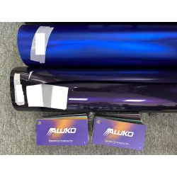 Matte Metallic Satin Chrome Blue Car Vinyl Wrap PET review ALI