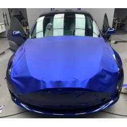 Matte Metallic Satin Chrome Blue Car Vinyl Wrap PET review Alex Loyola