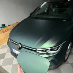 Matte Emerald Green Car Vinyl Wrap BWM I3 review Jorge Elviro 02