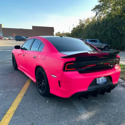 Ultimate Flat Fluorescent Pink Car Vinyl Wrap  review srtmont 00
