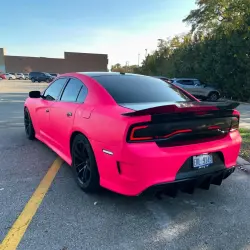 Ultimate Flat Fluorescent Pink Car Vinyl Wrap review srtmont 01