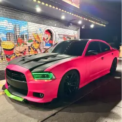 Ultimate Flat Fluorescent Pink Car Vinyl Wrap review srtmont 04