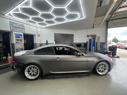 Matte Metallic Dark AMG Grey Car Vinyl Wrap PET reviewed by