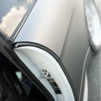 Matte Metallic Dark Grey Car Vinyl Wrap review werk98.wraps 05
