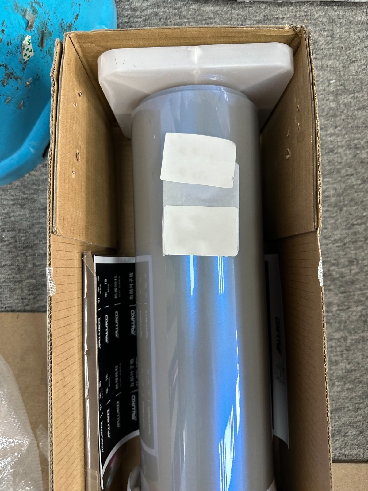 Gloss Metallic Grey Blue Car Vinyl Wrap PET review Glitter