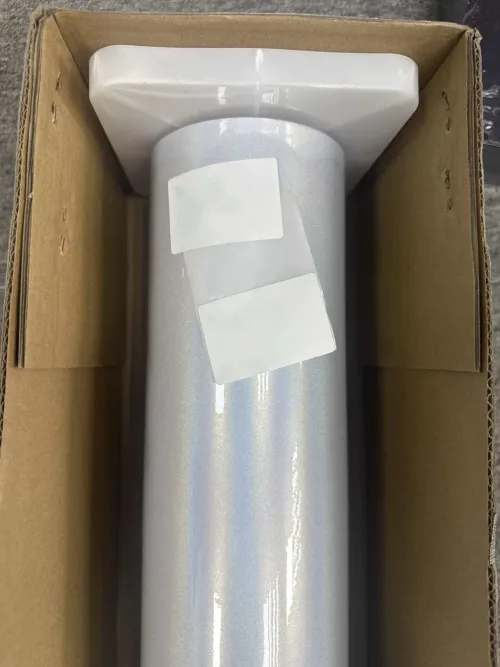 Gloss Metallic Rainbow Laser White Car Vinyl Wrap review 