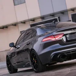Gloss Metallic Charcoal Grey Car Vinyl Wrap PET review spark 02