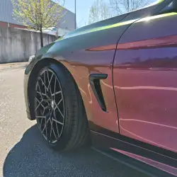 Gloss Metallic Chameleon Yellow Purple Car Vinyl Wrap PET review ncw 04