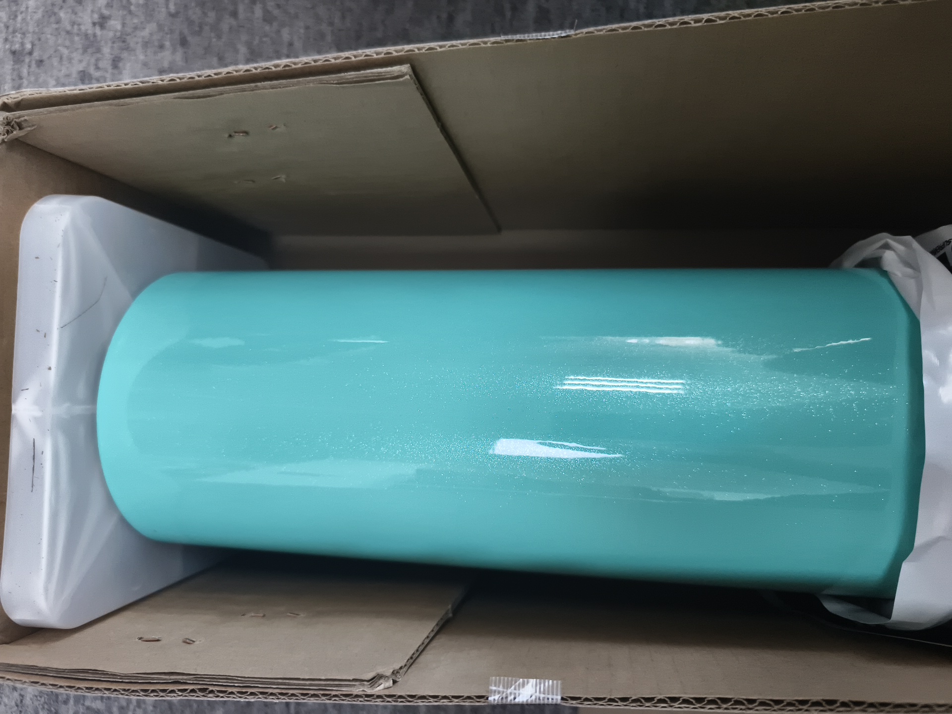 Gloss Sparkle Glitter Tiffany Blue Car Vinyl Wrap review Glitter