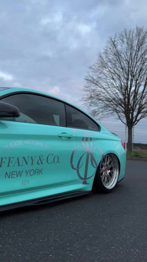 Gloss Sparkle Glitter Tiffany Blue Car Vinyl Wrap review 