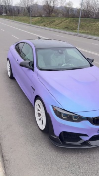 Matte Chameleon Glacial Frost Purple Car Vinyl Wrap  review Sam Huxham 03