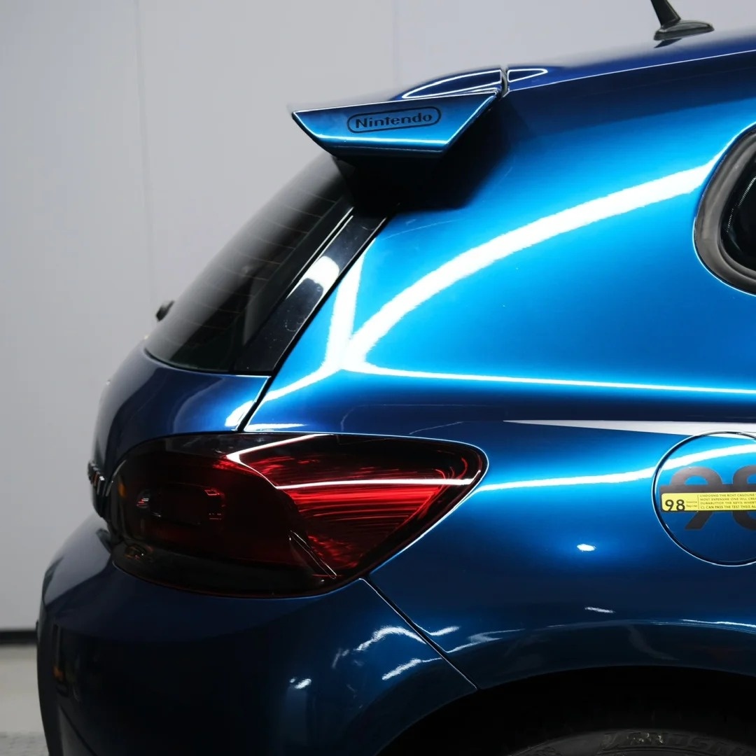 Gloss Indigo Blue Car Vinyl Wrap PET review Customer 02