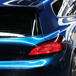 Gloss Indigo Blue Car Vinyl Wrap PET review Customer 05