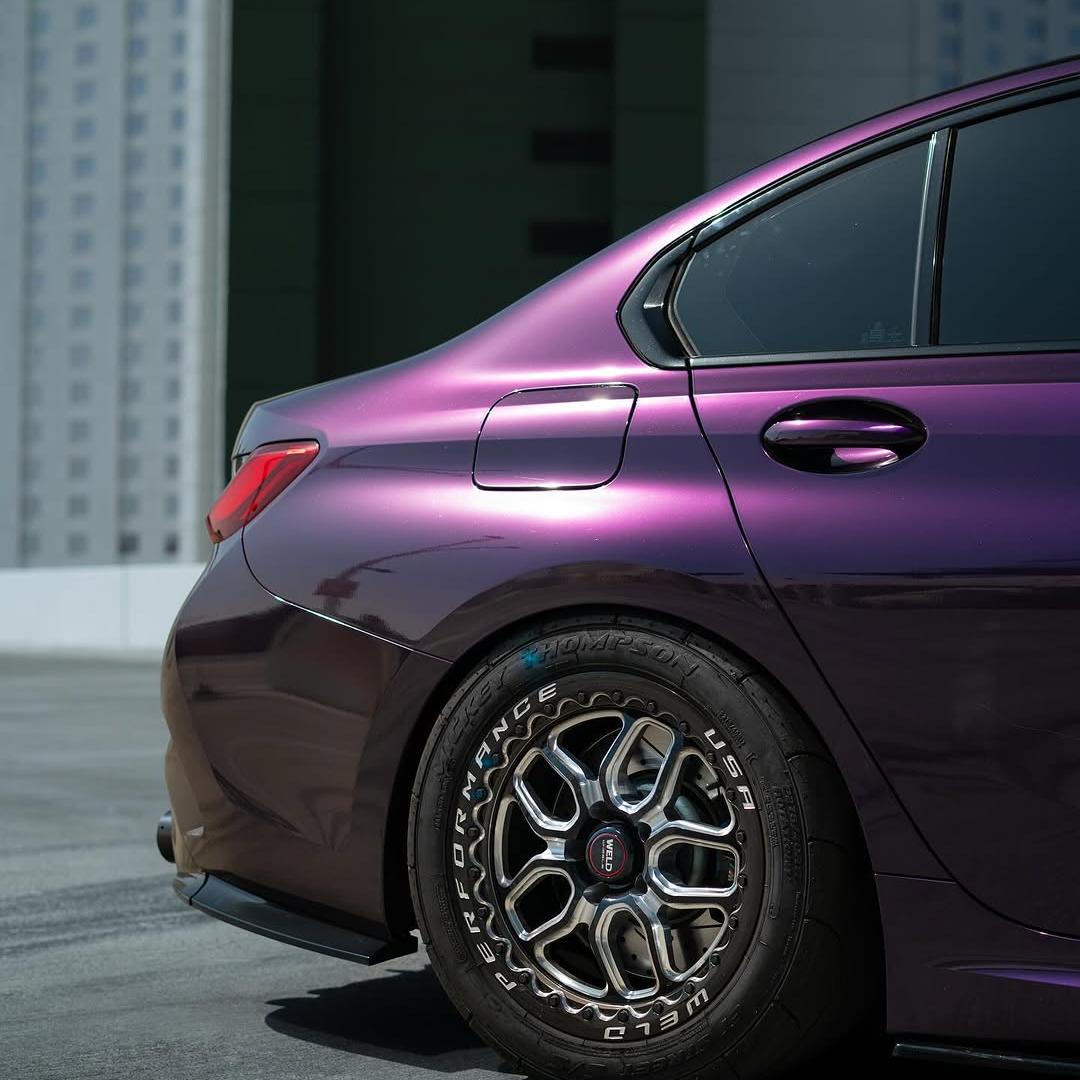 Gloss Metallic Midnight Purple Car Vinyl Wrap BMW PET review buprangel 02