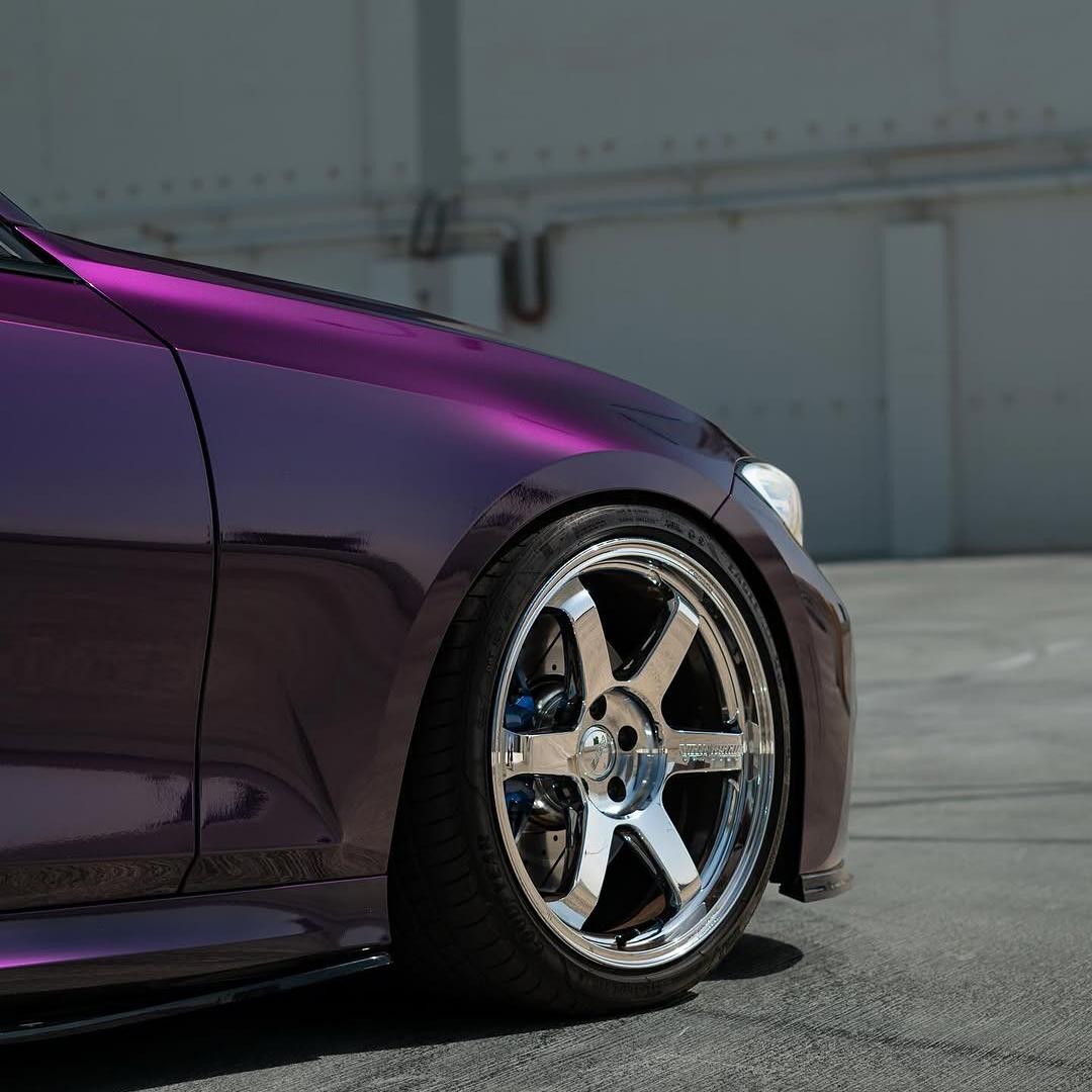 Gloss Metallic Midnight Purple Car Vinyl Wrap BMW PET review buprangel 03